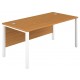 Olton Goal Post 800mm Deep Straight Desk